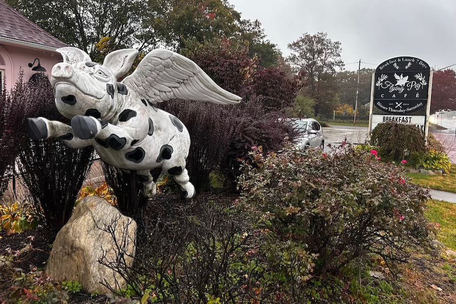 The Flying Pig Café in Miller Place has closed indefinitely.